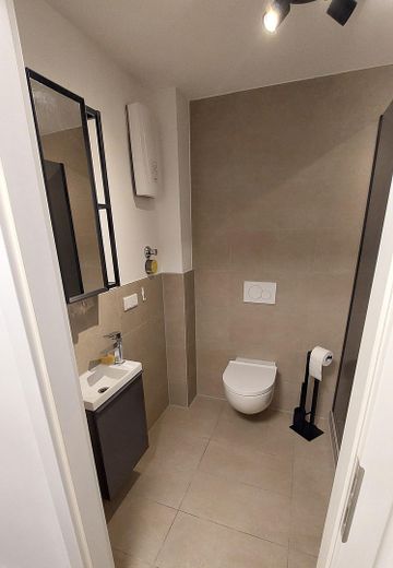 Hochwertiges Studio-Apartment in Mannheim Neckarstadt-West, vollmöbliert – Badezimmer 1