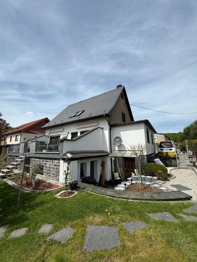 Bezugsfertiges Einfamilienhaus mit großem Blk, Garage, 2 Bädern und sonnigem Grundstück – Rückansicht