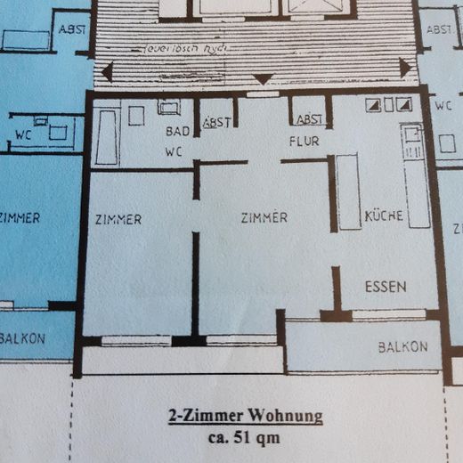Grundriss der Wohnung