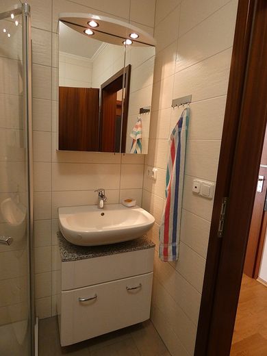 Attraktive und ruhige Wohnung in 95138 Bad Steben. – Duschbad 1