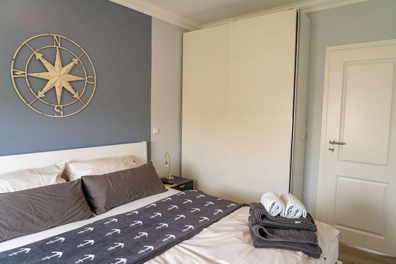 ##Reserviert## Sonnige 2-Zimmer Ferienwohnung mit Meerblick – Schlafzimmer