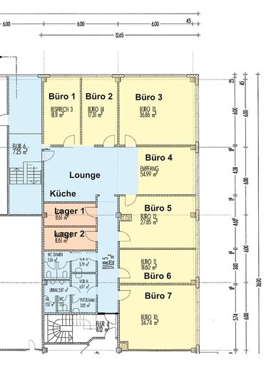 Grundriss HEA Workspaces