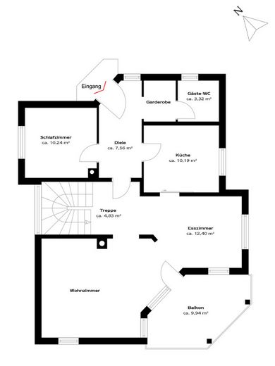 Provisionsfrei: Feldrand-Idylle trifft Smart Home – Vollklima, PV & sehr niedrige Energiekosten – Erdgeschoss