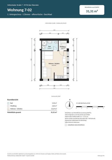 Piękny 1-pokojowy apartament w Göttschied – Zdjęcie 7