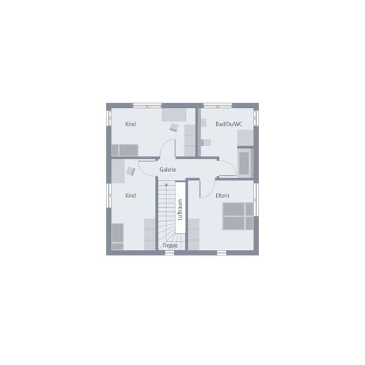 WOHNLICHE STADTVILLA MIT KLAREN FORMEN – Grundriss Dachgeschoss