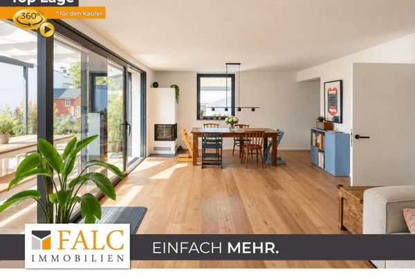 Maison jumelée élégante entièrement rénovée, avec un beau jardin et un appartement indépendant à Gauting