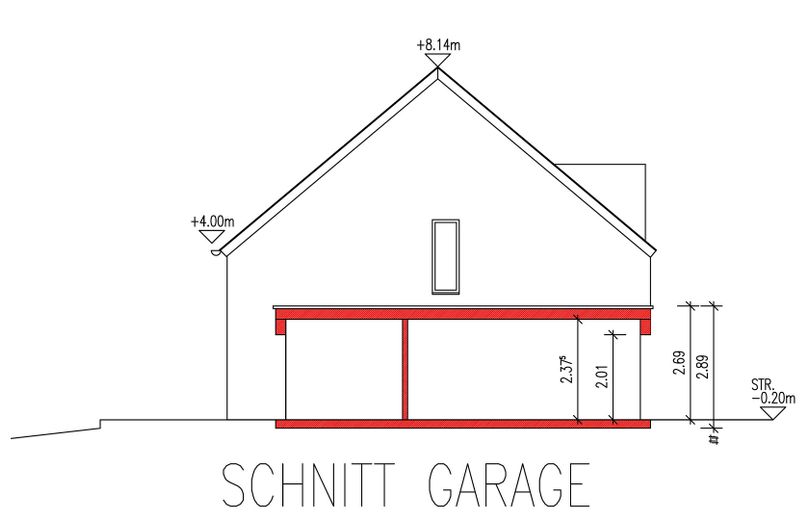 Schnitt Garage 