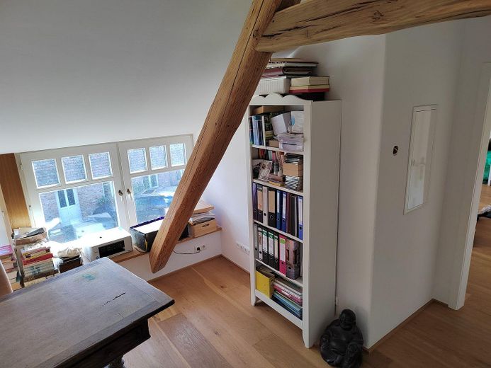 Kernsaniertes Bauerhaus unter Reet auf naturnahem Grundstück in Feldrandlage – Galerie und Arbeitszimmer OG