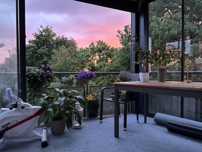 Balkon abends