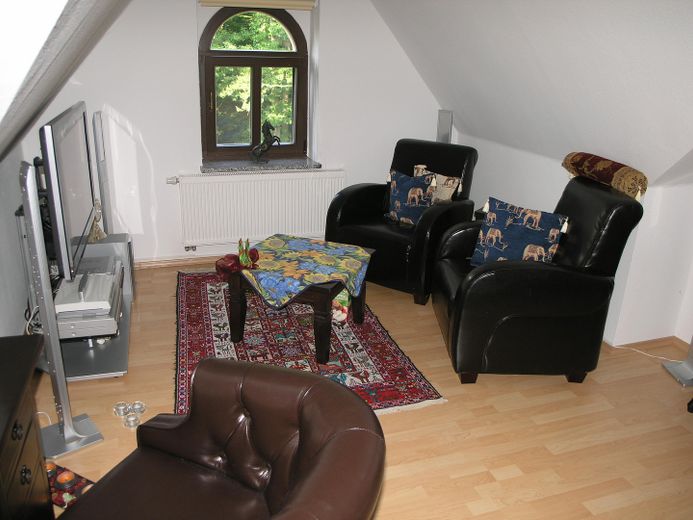 Exklusiv DG-Penthouse JAGDSCHLOSS 20km von L-Bhf 210m², 40m² Dachterrasse, Park, See, 2 Bäder – 3 Zimmer