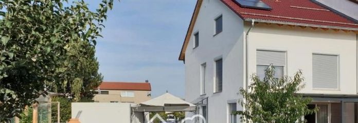 Provisionsfreie große Doppelhaushälfte in Mering St. Afra mit Anbau-Potenzial und sonnigem Garten