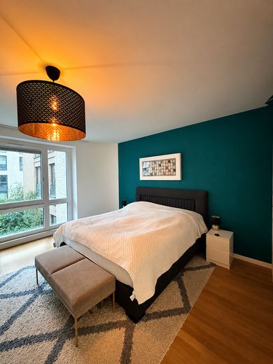 Особлива дворівнева квартира з терасою в HafenCity – Schlafzimmer OG 