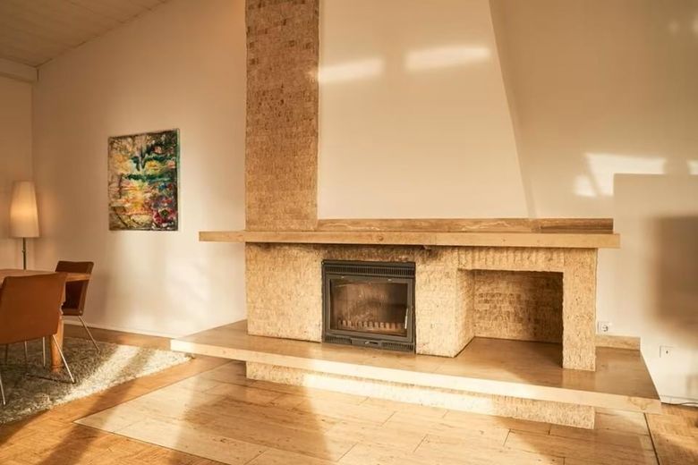 Kamin im Wohn-Essbereich