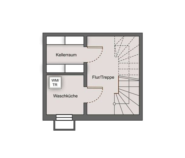 Hausgefühl! 2-Zi mit Dachterrasse im Haus-im-Haus-Konzept! – Kellergeschoss
