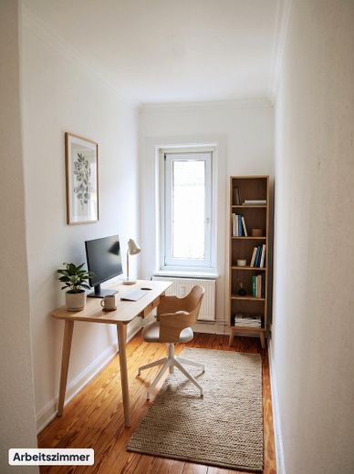 *von Privat* Charmante Altbauwohnung in begehrter Lage von Winterhude – Arbeitszimmer