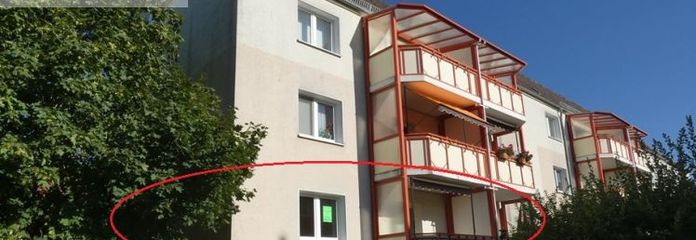 Werdau-West - 3-R-EG-Wohnung mit Balkon, bodengleiche Dusche, inkl. hochwertige Einbauküche