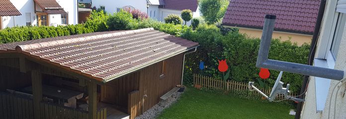 Ausblick in den Garten