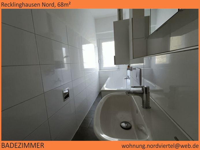 Nordviertel, schöne 68m²-Wohnung im 1.OG, saniert – Badezimmer