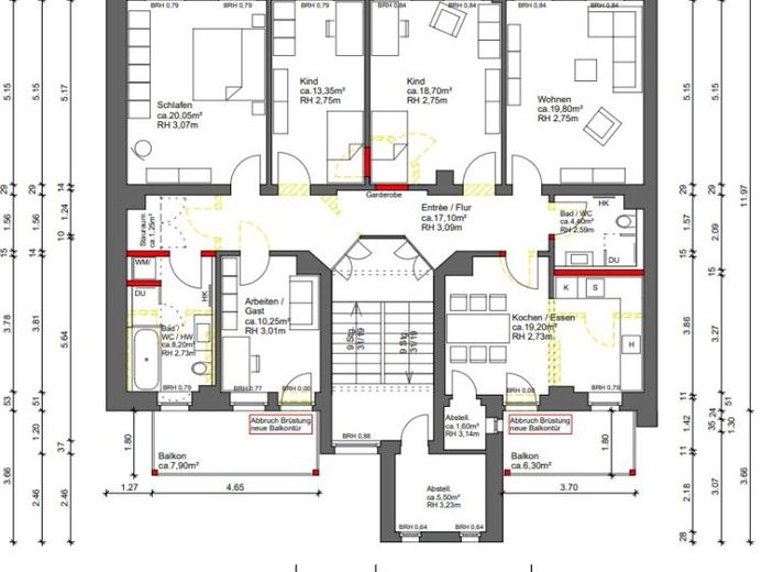 2. OG / Laminat / Wanne+Dusche+Fenster / zwei Balkon u.v.m. – Foto 1