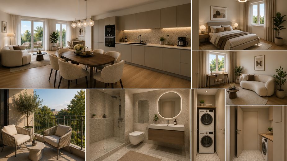 Première occupation dans une construction neuve à Pankow – appartement moderne de 3 pièces avec balcon – Photo 1