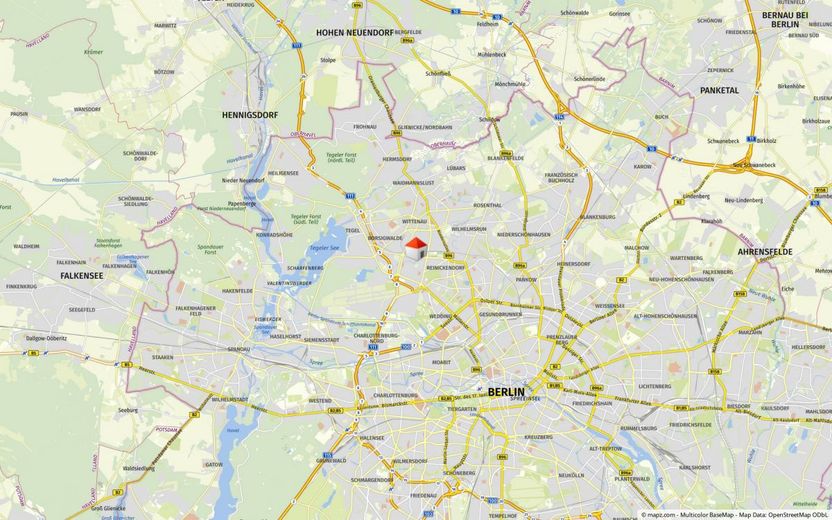Helle 3-Zimmer-Wohnung mit malerischem Ausblick in Reinickendorf – Makrolage
