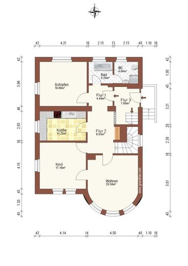 RUHIGE 5-RAUM WOHNUNG IN ZWEIFAMILIENHAUS MIT GARTENANTEIL – Hochparterre