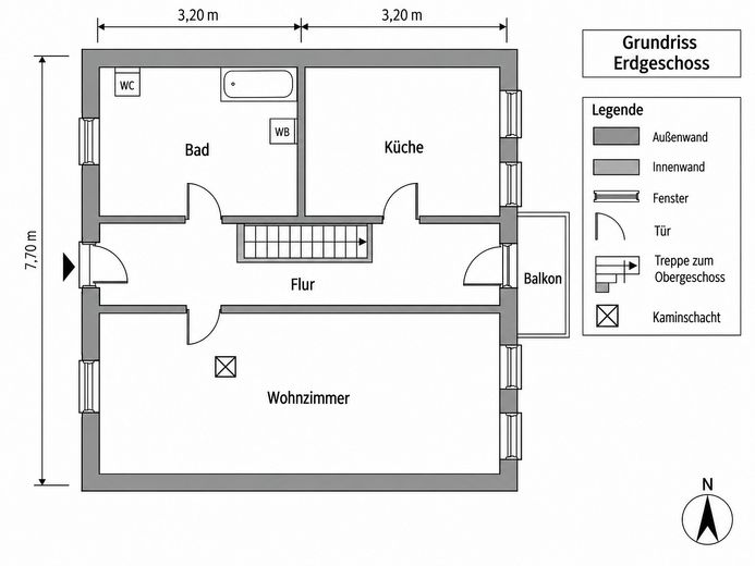 Tarihi ahşap karkas, modern yaşam konforuyla buluşuyor – kendine özgü cazibesiyle kapsamlı yenilenmiş sıra ev – Erdgeschoß