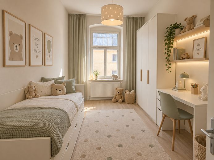 Schöne, modern renovierte 4-Zimmer-Wohnung zu vermieten – Schlafzimmer