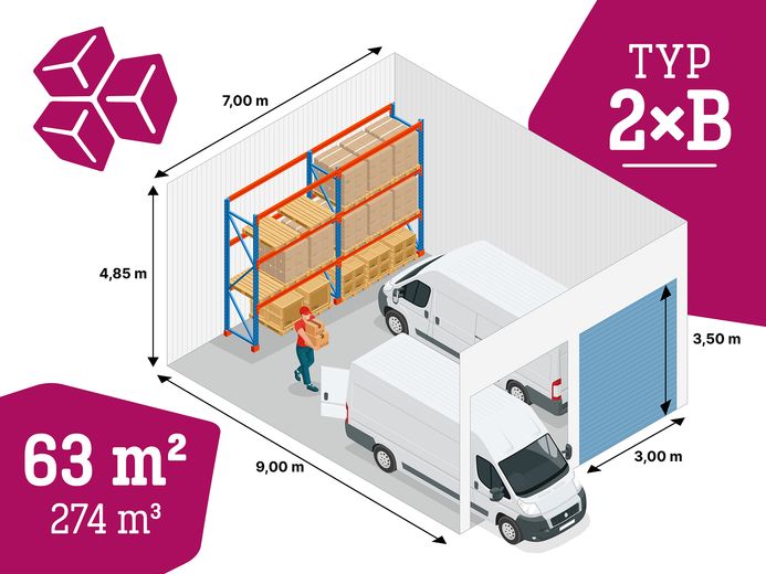 Magazzino capannone commerciale garage deposito a Reinfeld vicino a Lubecca, autostrada A1 – Lager mit 63qm in Reinfeld
