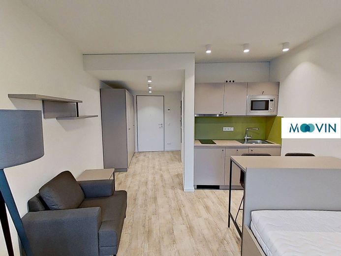 Möbliertes Smart-Apartment mit EBK, ALL-IN-MIETE uvm. bei URBAN BASE – Ansicht V: Wohn- und Schlafzi…