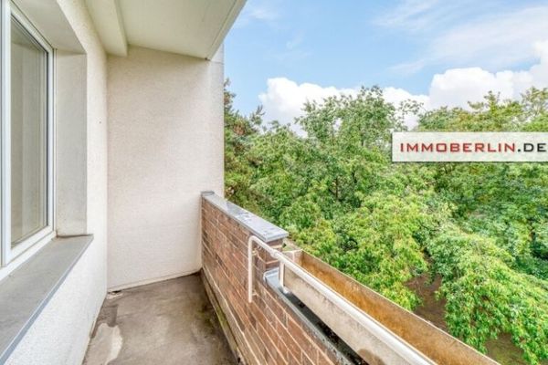 IMMOBERLIN.DE - Volkspark Jungfernheide yakınında sakin batı balkonlu aydınlık daire
