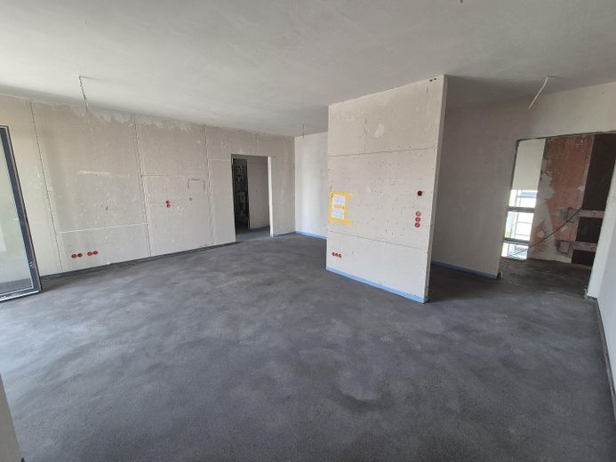 Wohnung im Bau, stadtnah im Hafenquartier Graf Bismark mit Balkon am Yachthafen/Kanal für 2 Personen – Wohn-Küchen-Essbereich Whg. 27
