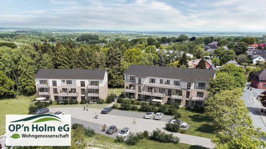 Op'n Holm - 3-Zimmer - Süd-West-Terasse - private Wohngenossenschaft – Ansicht Bauobjekt