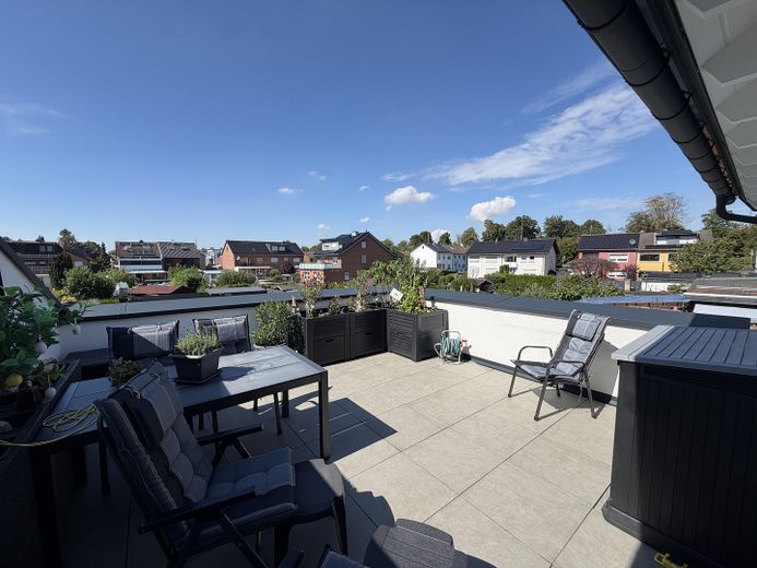 Premium 3-Zimmer-Maisonette-Wohnung mit offener Wohn-Ess-Küche, Dachterrasse & Fußbodenheizung – OG Dachterrasse