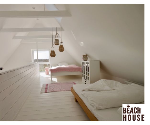 TAO BEACH HOUSE - der Logenplatz am Meer – Schlafzimmer Dachatelier