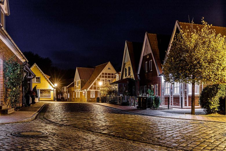 Otterndorf bei Nacht
