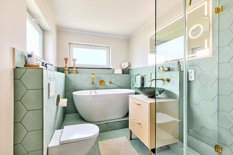 Freistehende Badewanne