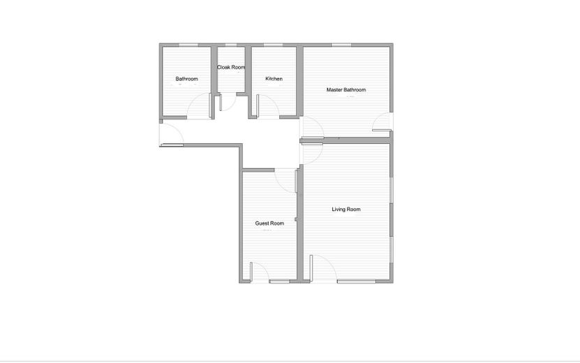 Top Furnished / Fully furnished: Elegant 3-room garden apartment, WLAN, home office, underground parking space – Grundriss