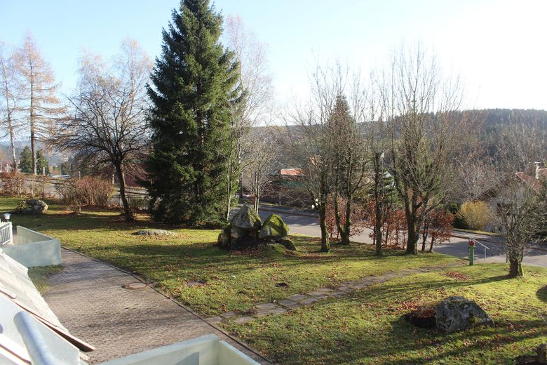 vom Balkon Blick links