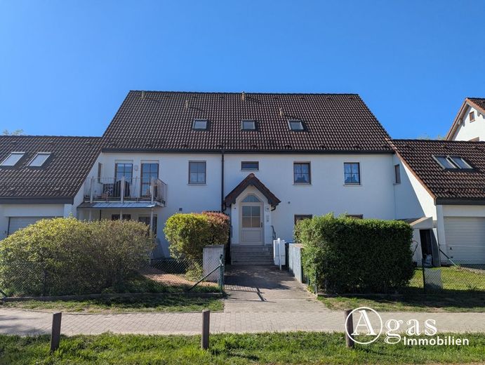 4-Zi-Wohnung mit 2 Balkonen, Loggia und Garage in der beliebten Wohnanlage "Birkenhof" in Leegebruch – Titel