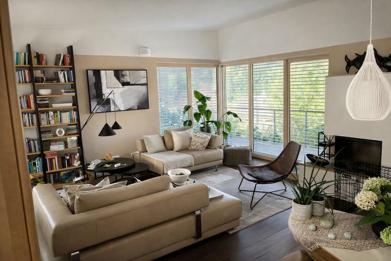 Lichtdurchfluteter Wohnraum