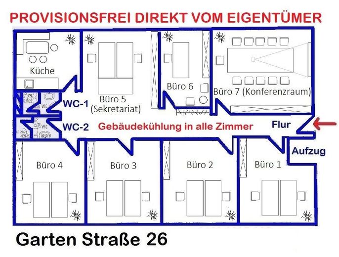 !-Senza commissioni-! Superficie ufficio/studio medico (al Karlstor) in posizione centrale a Karlsruhe! – Foto 7