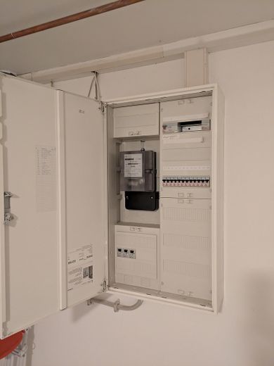 Stromverteiler im  Keller