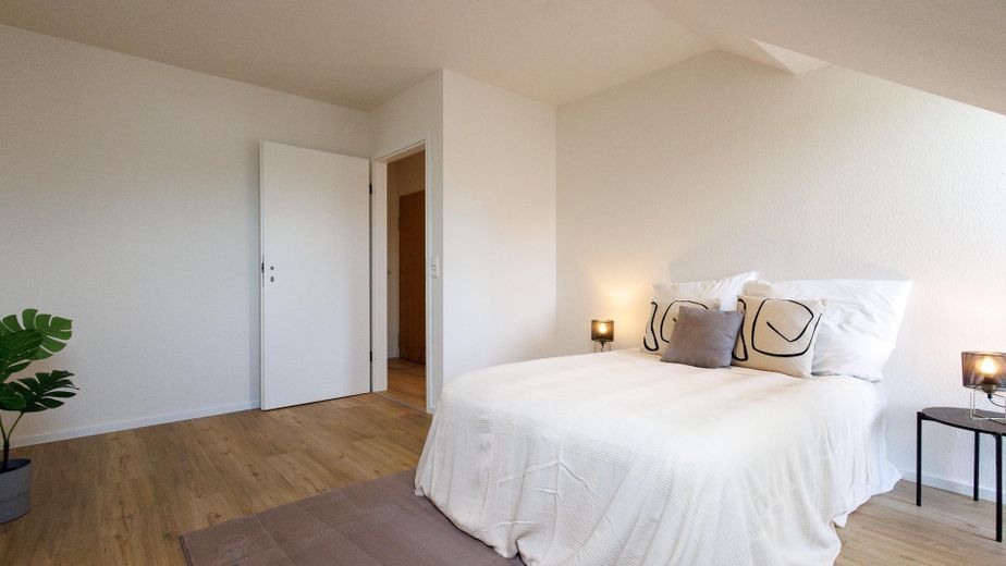 Bezugsfertige 2-Zimmerwohnung inkl. Tiefgaragen Stellplatz – Schlafzimmer