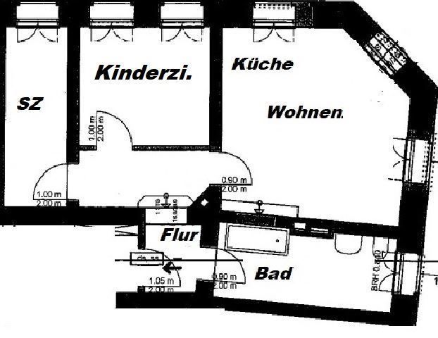 Zweitbezug nach San.! Kompakte 3-Zi. mit Einbauküche, Lam., Lift u. Wanne! – Grundriss_WE5_WE8_WE11