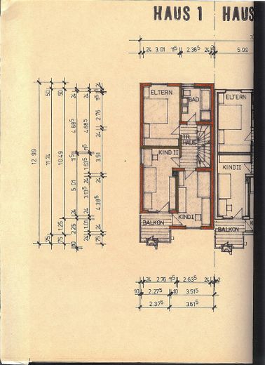 Grundriss Obergeschos