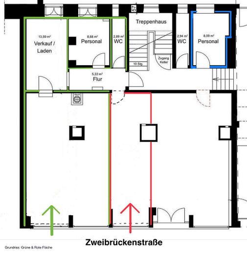 De particular: planta baja de 22m2 en una ubicación privilegiada junto al Isartor, de gran afluencia. Venta/ hostelería parcial – Foto 9