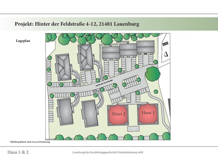 Lageplan Haus 1 & 2 