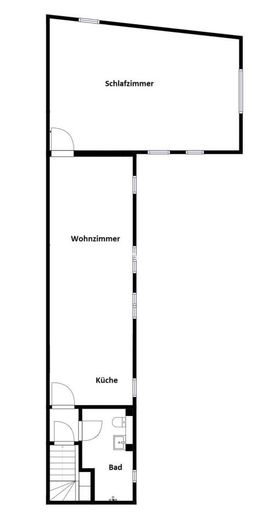 Vielseitig nutzbares Hinterhaus mit Wohnen &amp; Gewerbe – Grundriss OG