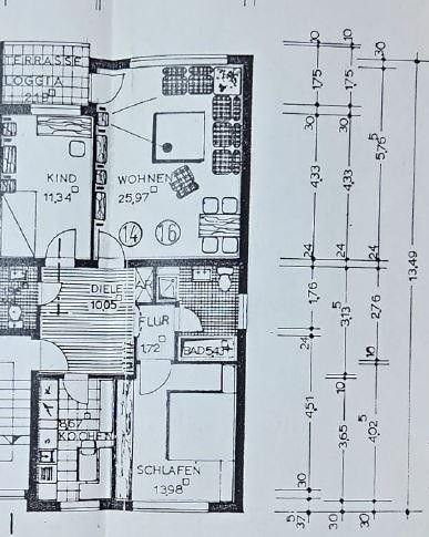 gepflegte 3,5 Zimmer Wohnung in der Aplerbecker Mark – Grundriss Wohnung